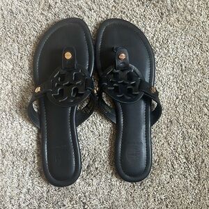 Black Tory Burch sandals in great condition